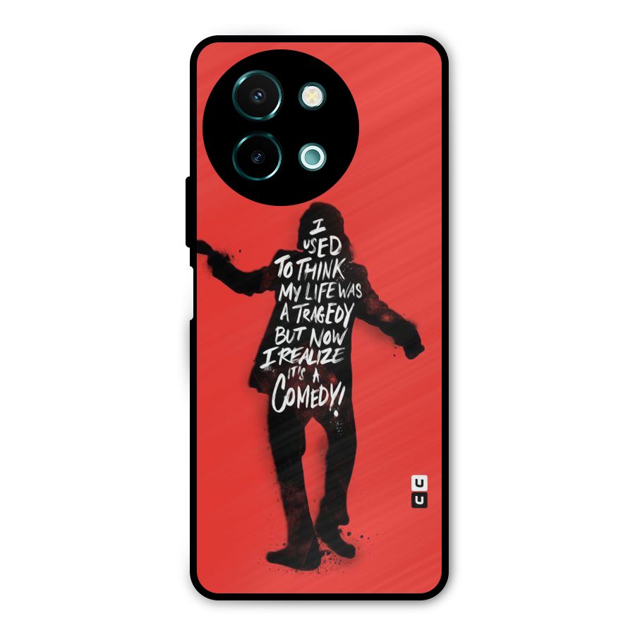 Life Tragedy Comedy Metal Back Case for Vivo Y58