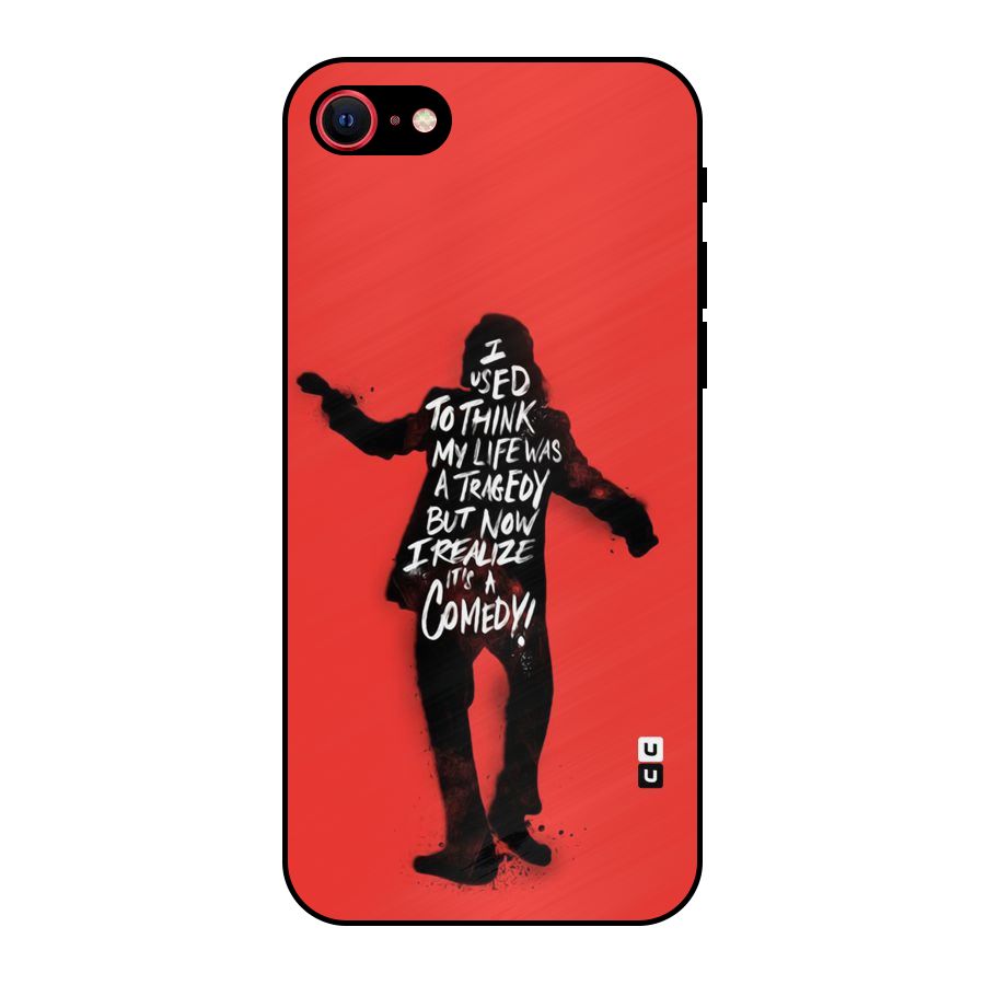 Life Tragedy Comedy Metal Back Case for iPhone SE 2022