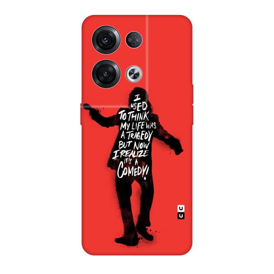 Life Tragedy Comedy Original Polycarbonate Back Case for Oppo Reno8 Pro 5G