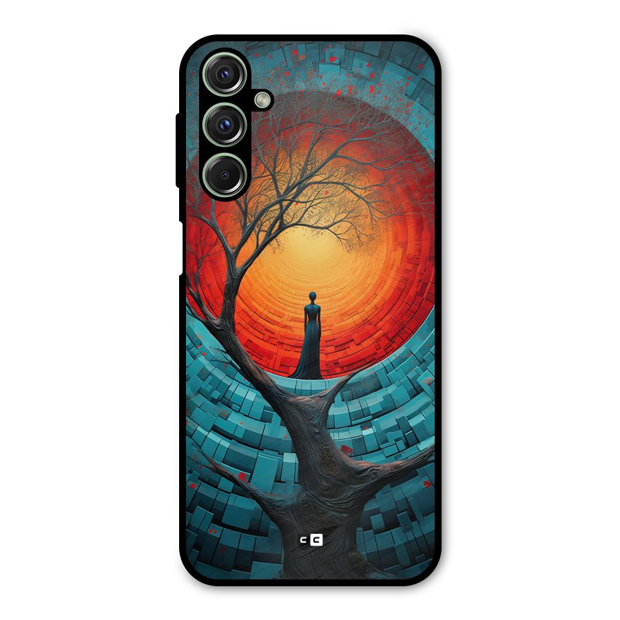Life Tree Metal Back Case for Galaxy F34