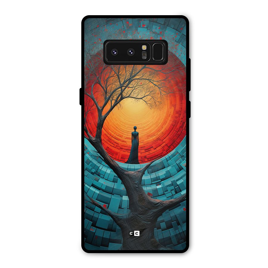 Life Tree Metal Back Case for Galaxy Note 8