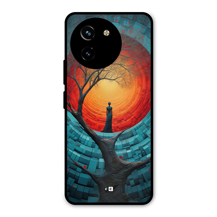 Life Tree Metal Back Case for Vivo T3x