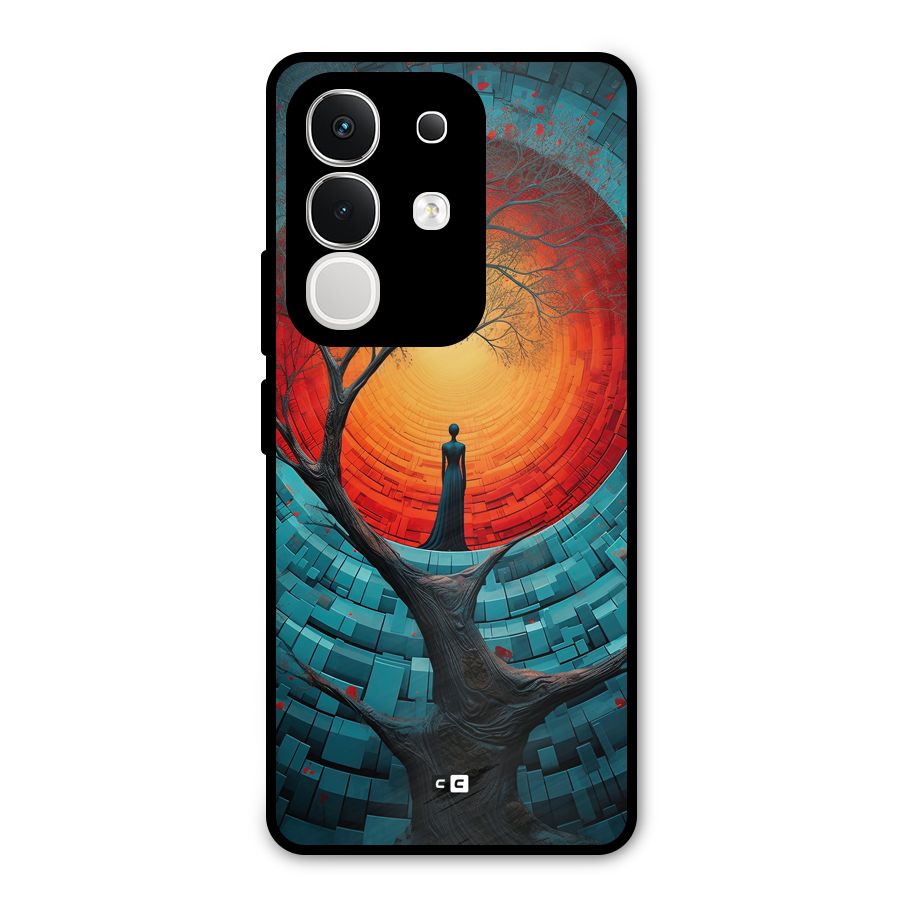Life Tree Metal Back Case for Vivo T4x