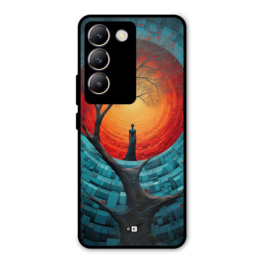 Life Tree Metal Back Case for Vivo Y200e