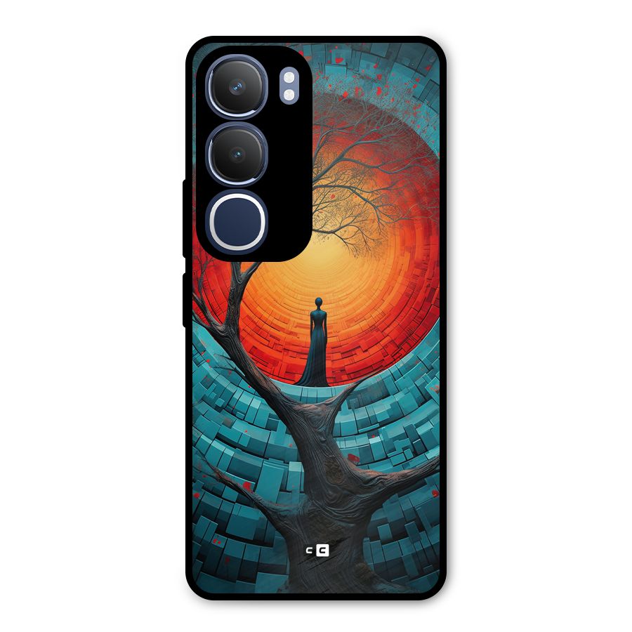 Life Tree Metal Back Case for Vivo Y29