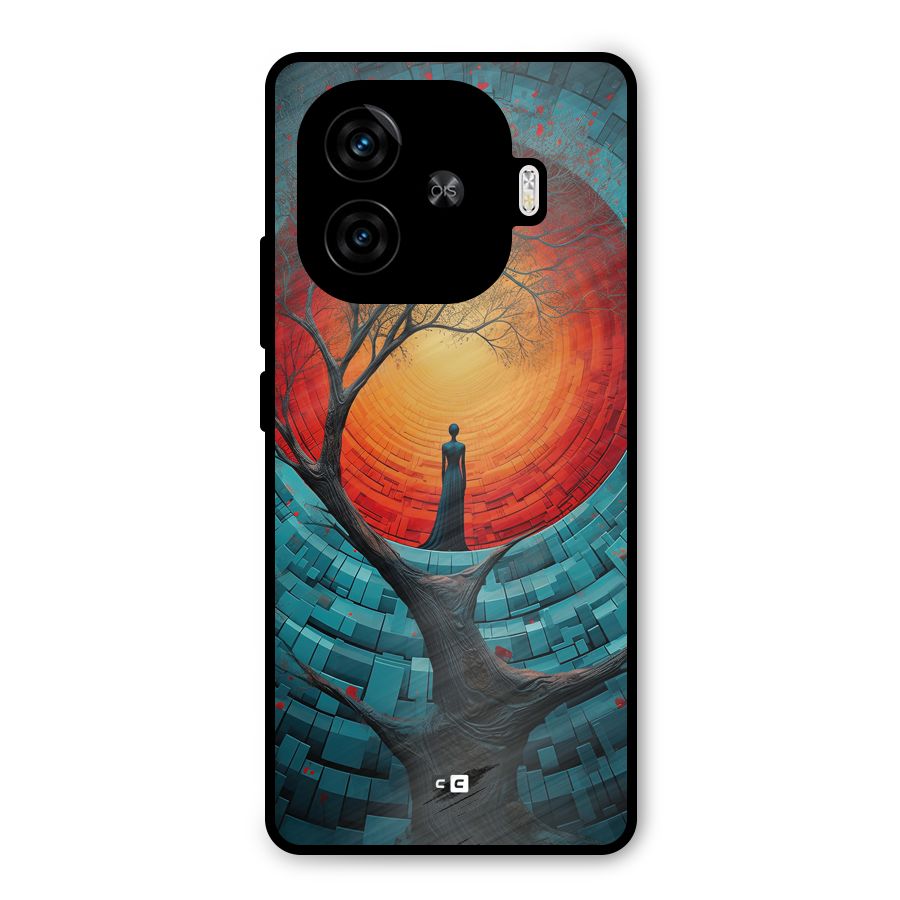 Life Tree Metal Back Case for iQOO Z9 Turbo