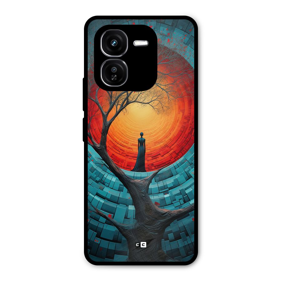 Life Tree Metal Back Case for iQOO Z9x
