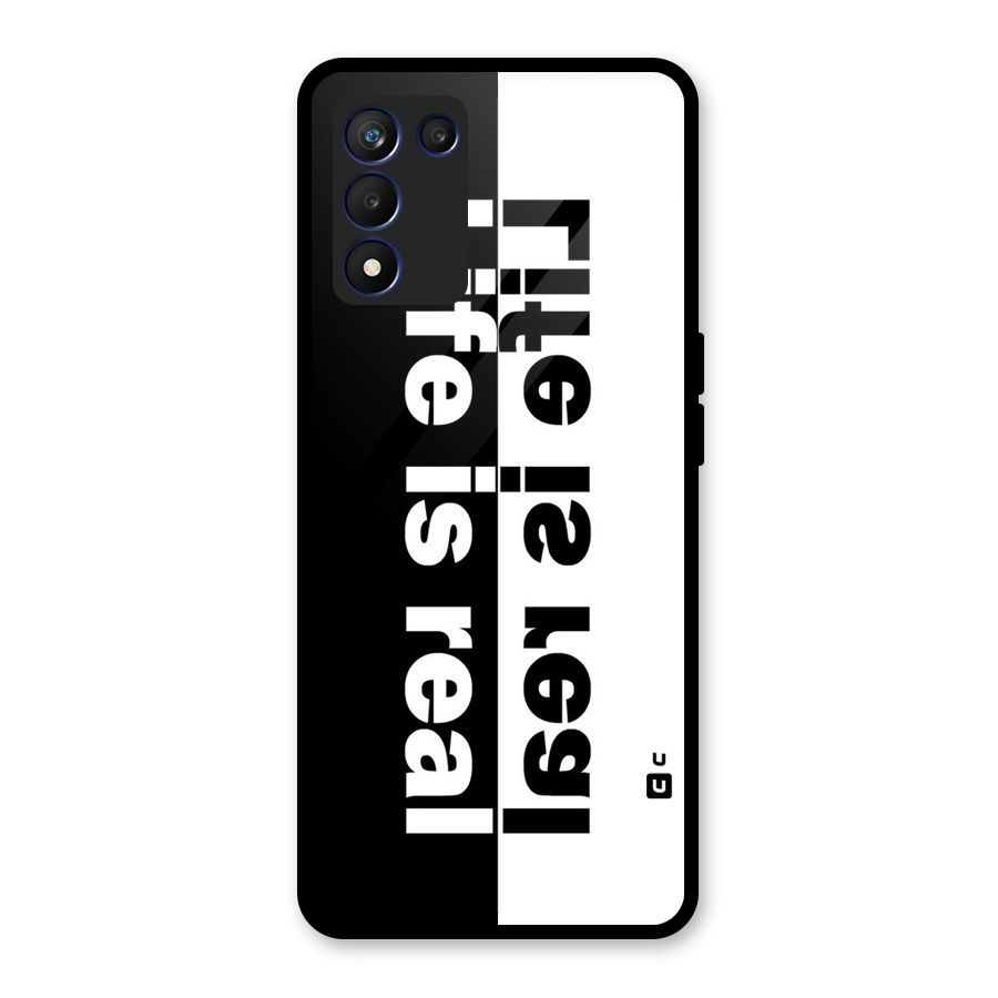 Life is Real Glass Back Case for Realme 9 5G Speed