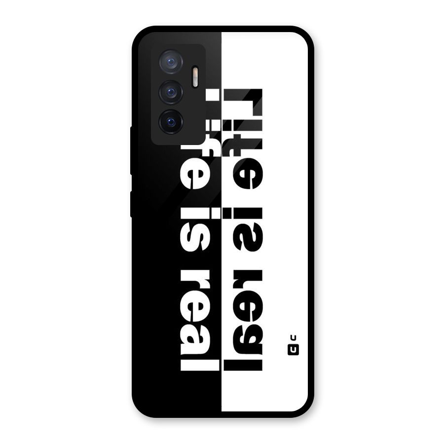 Life is Real Glass Back Case for Vivo V23e