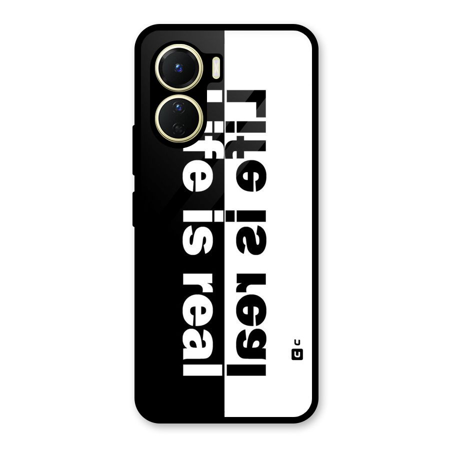 Life is Real Glass Back Case for Vivo Y16