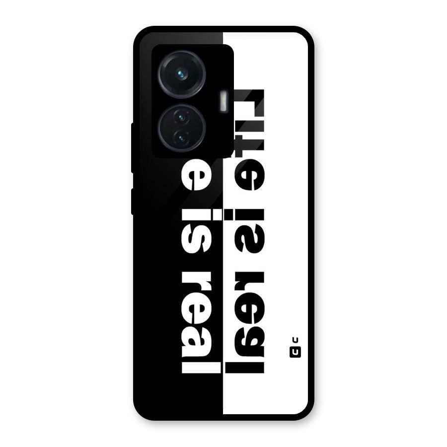 Life is Real Glass Back Case for iQOO Z6 44W