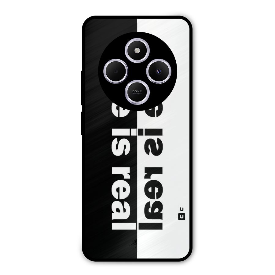 Life is Real Metal Back Case for Poco C75 5G