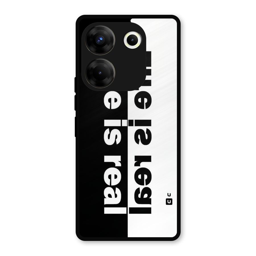 Life is Real Metal Back Case for Tecno Camon 20 Pro