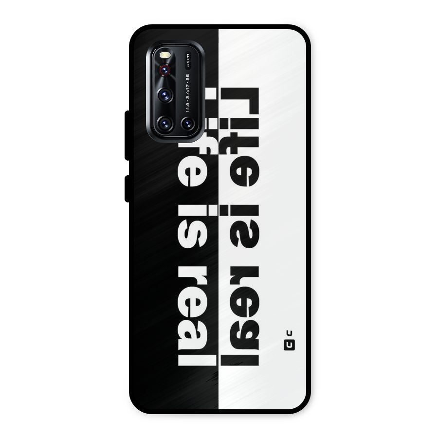 Life is Real Metal Back Case for Vivo V19