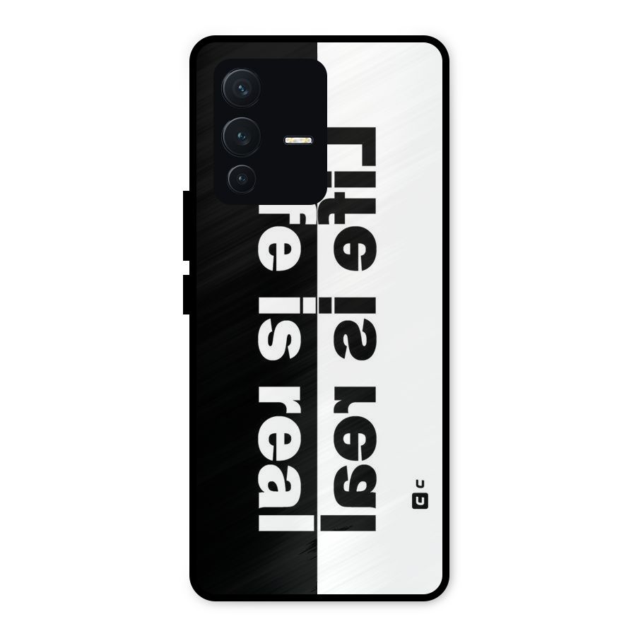 Life is Real Metal Back Case for Vivo V23 5G
