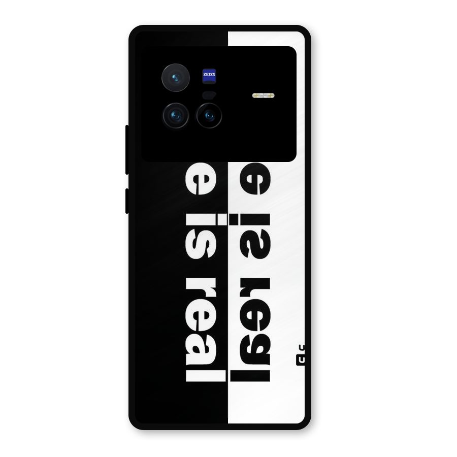 Life is Real Metal Back Case for Vivo X80
