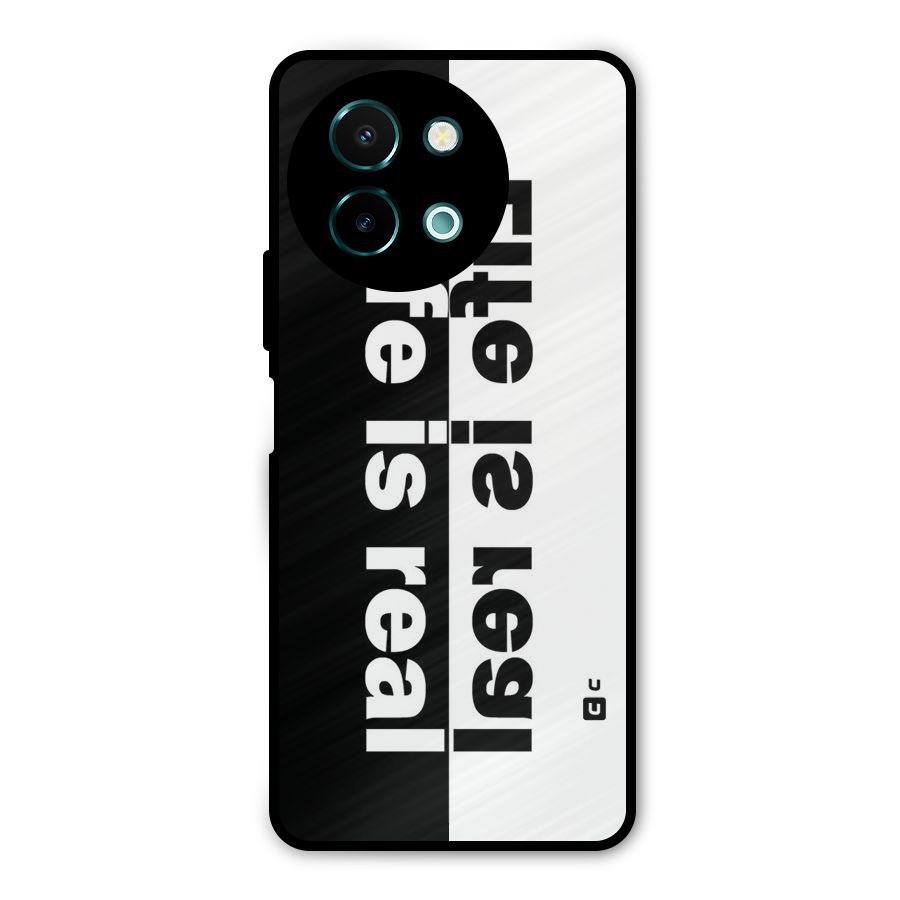 Life is Real Metal Back Case for Vivo Y58