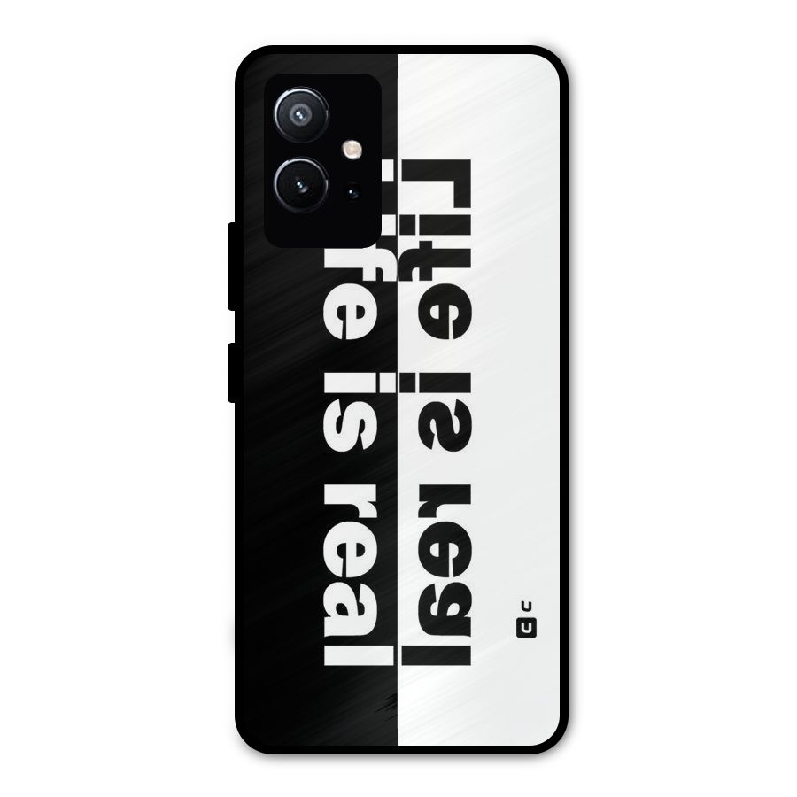 Life is Real Metal Back Case for Vivo Y75 5G