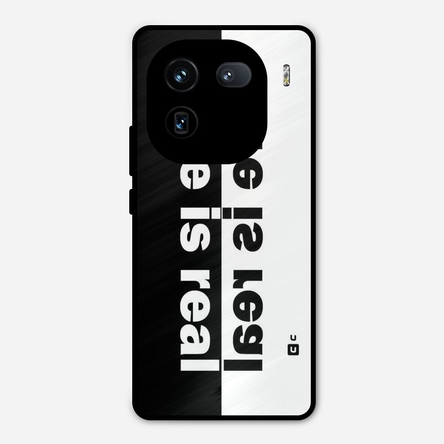 Life is Real Metal Back Case for iQOO 12