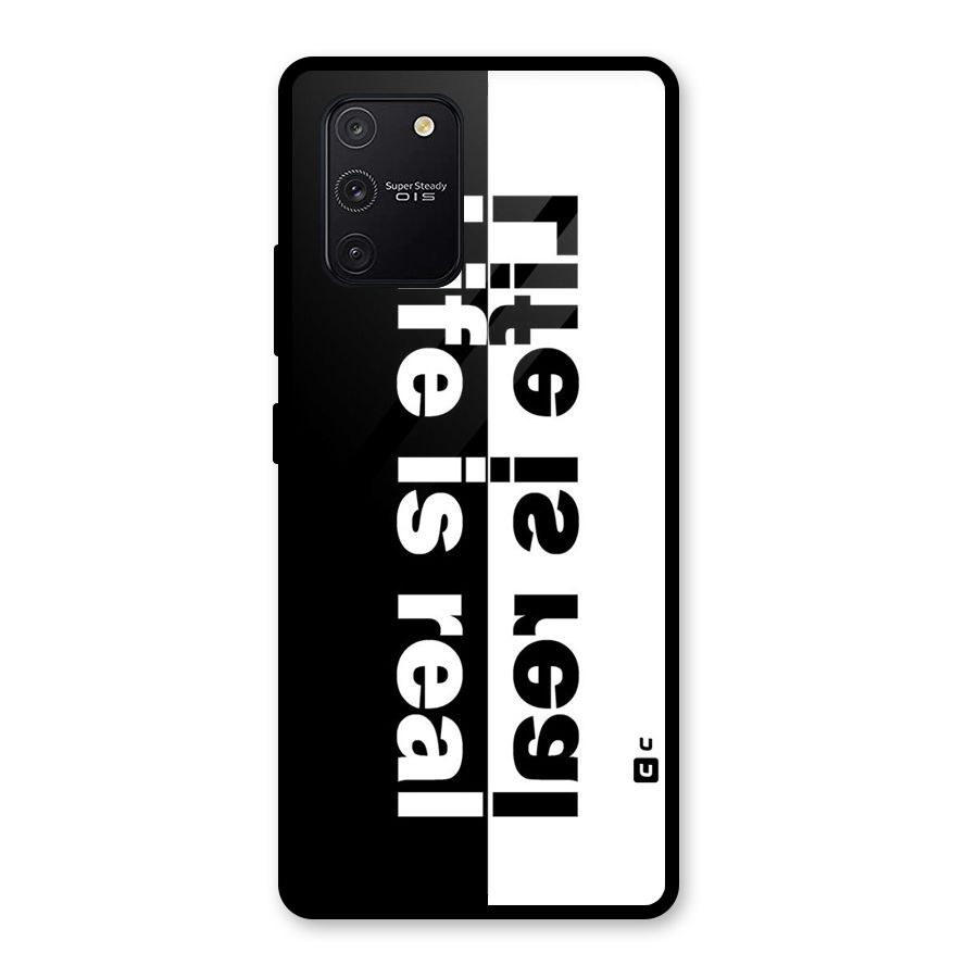 Life is Real Simple Glass Back Case for Galaxy S10 Lite
