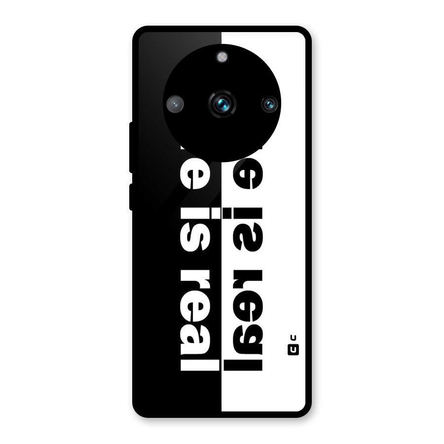 Life is Real Simple Glass Back Case for Realme Narzo 60 Pro