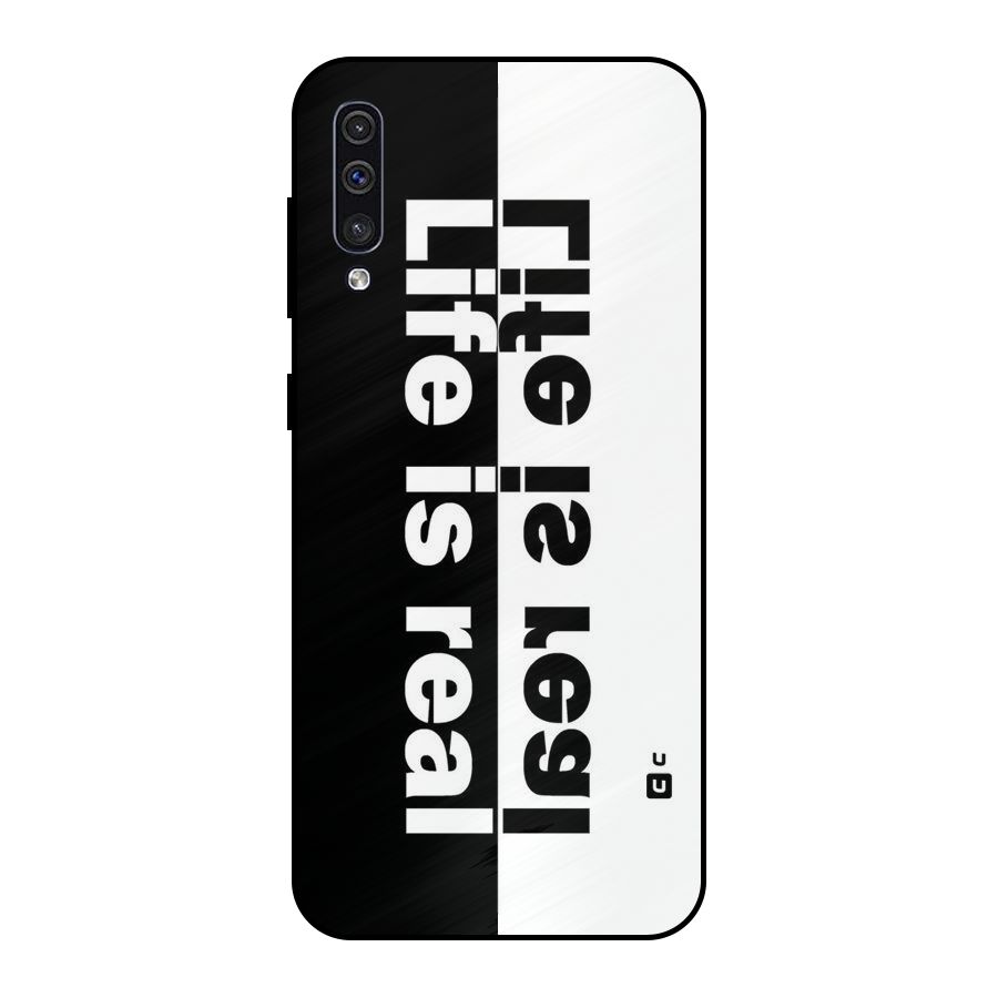 Life is Real Simple Metal Back Case for Galaxy A50s