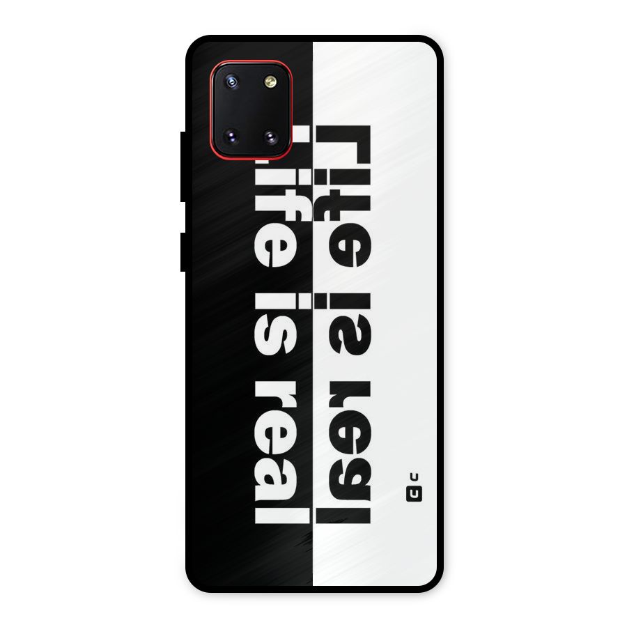 Life is Real Simple Metal Back Case for Galaxy Note 10 Lite