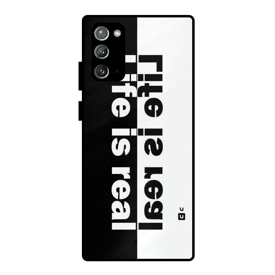 Life is Real Simple Metal Back Case for Galaxy Note 20