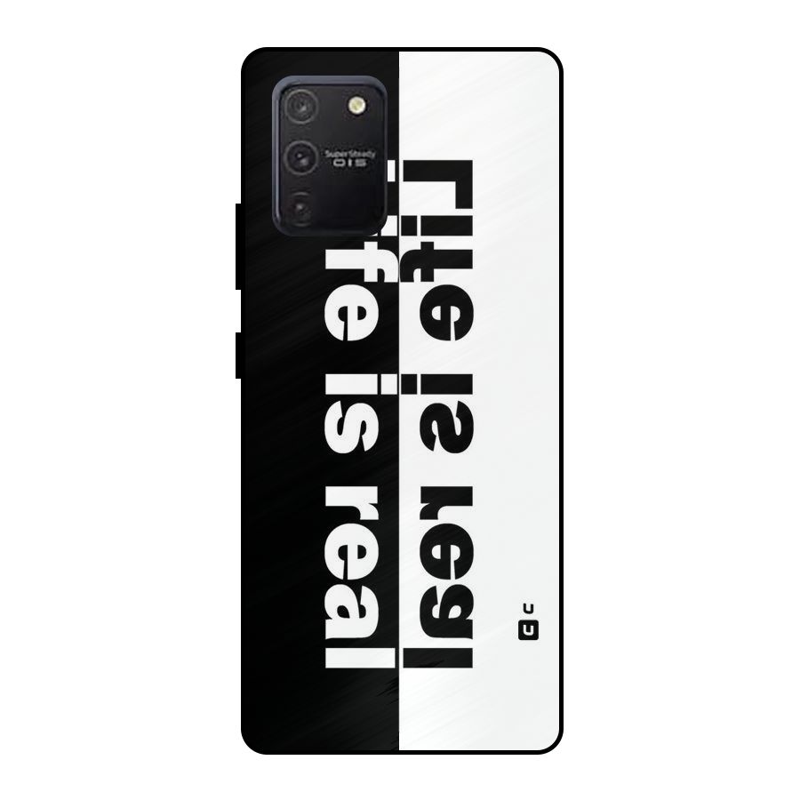 Life is Real Simple Metal Back Case for Galaxy S10 Lite