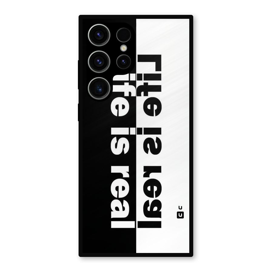 Life is Real Simple Metal Back Case for Galaxy S23 Ultra
