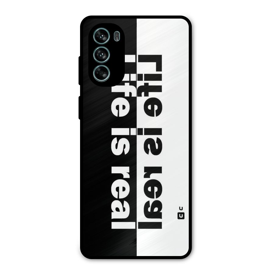 Life is Real Simple Metal Back Case for Moto G62