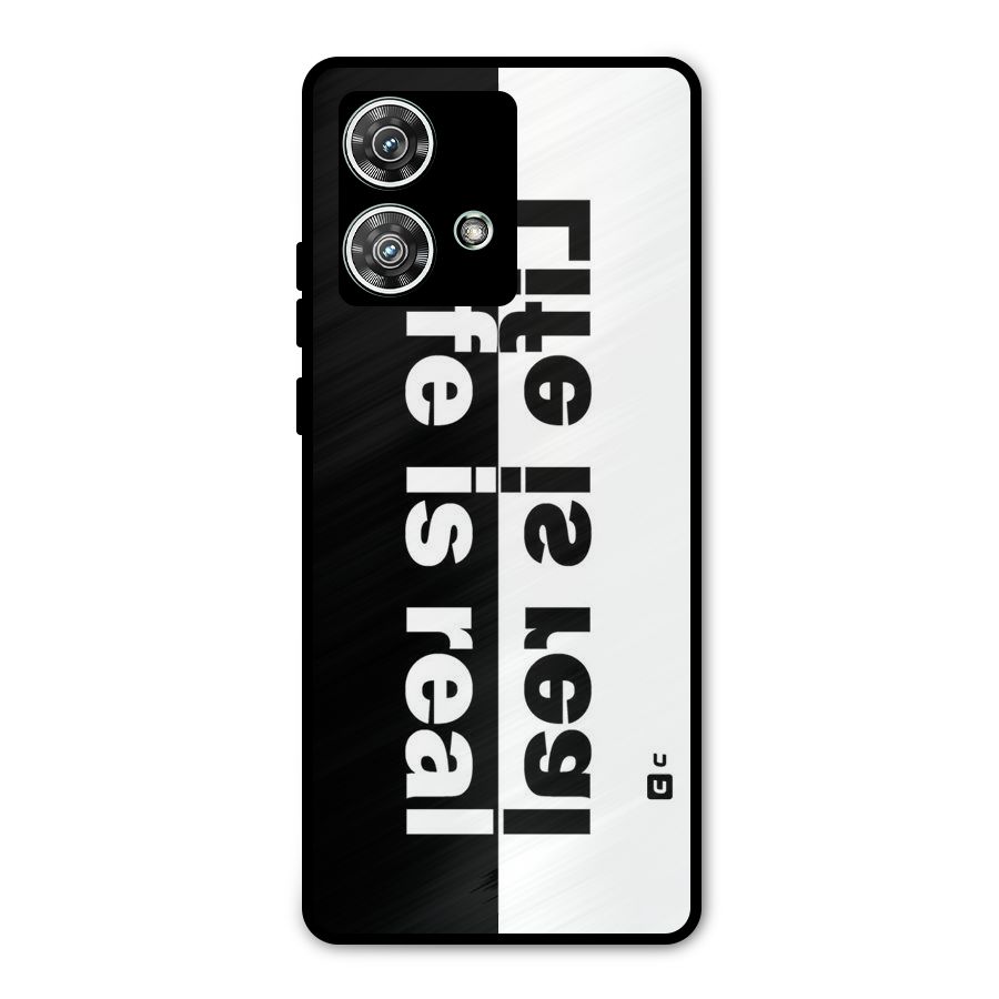 Life is Real Simple Metal Back Case for Motorola Edge 40 Neo