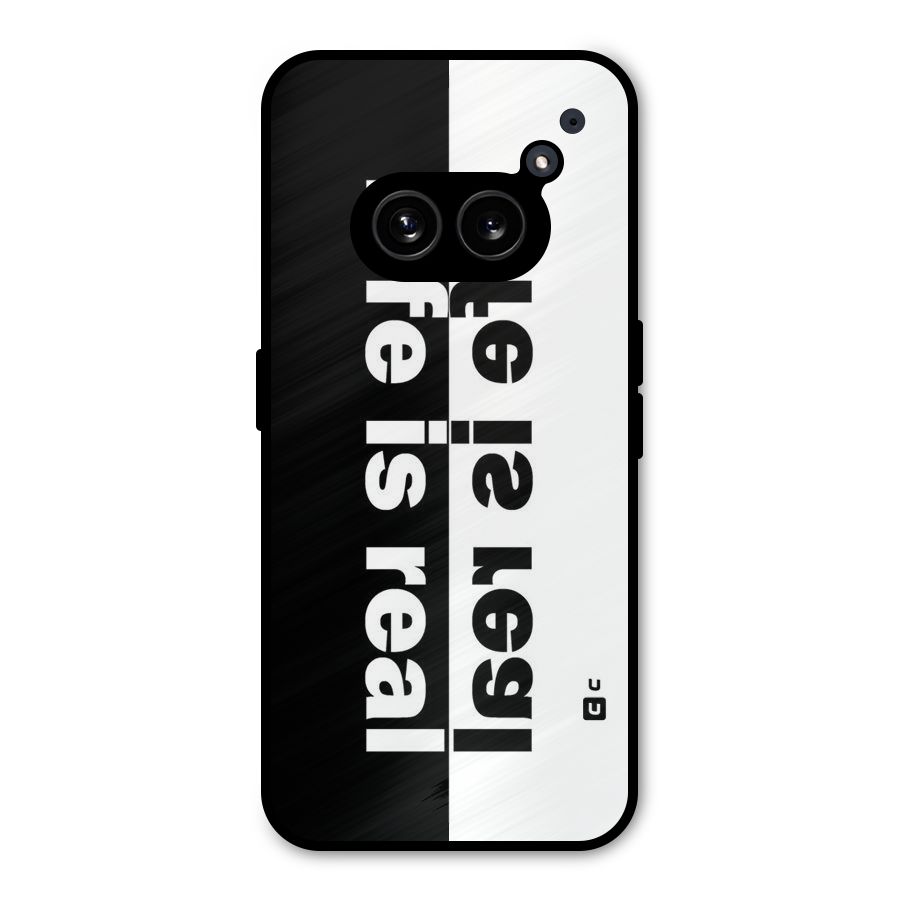 Life is Real Simple Metal Back Case for Nothing Phone 2a Plus