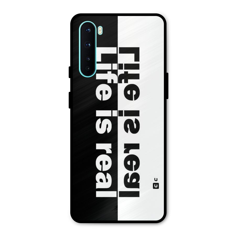 Life is Real Simple Metal Back Case for OnePlus Nord