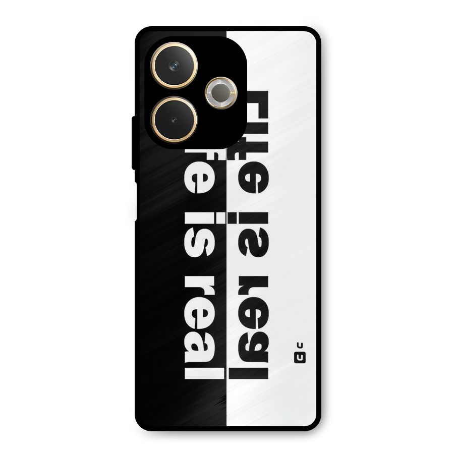Life is Real Simple Metal Back Case for Oppo A5 Pro