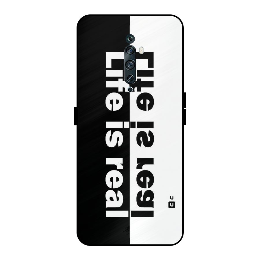 Life is Real Simple Metal Back Case for Oppo Reno2 Z