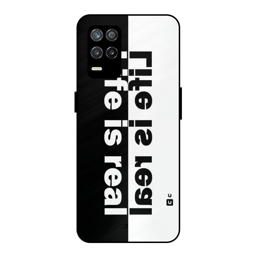 Life is Real Simple Metal Back Case for Realme 8s 5G