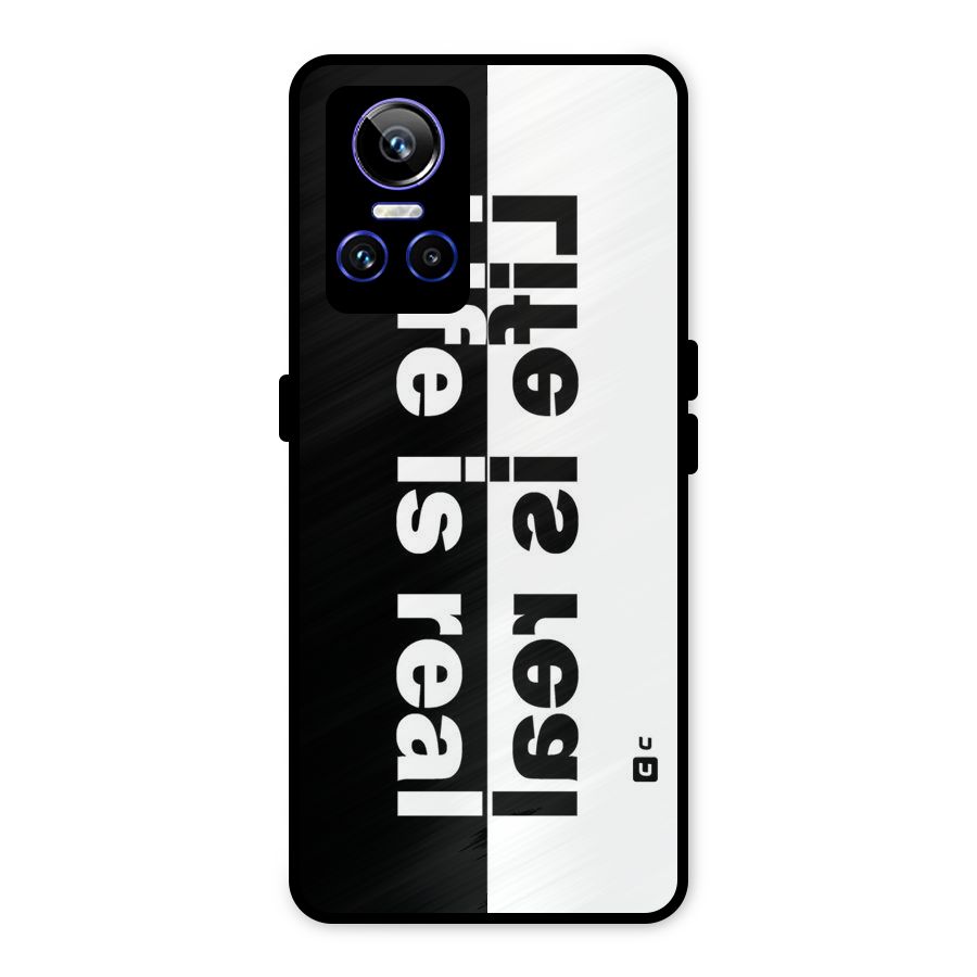 Life is Real Simple Metal Back Case for Realme GT Neo 3