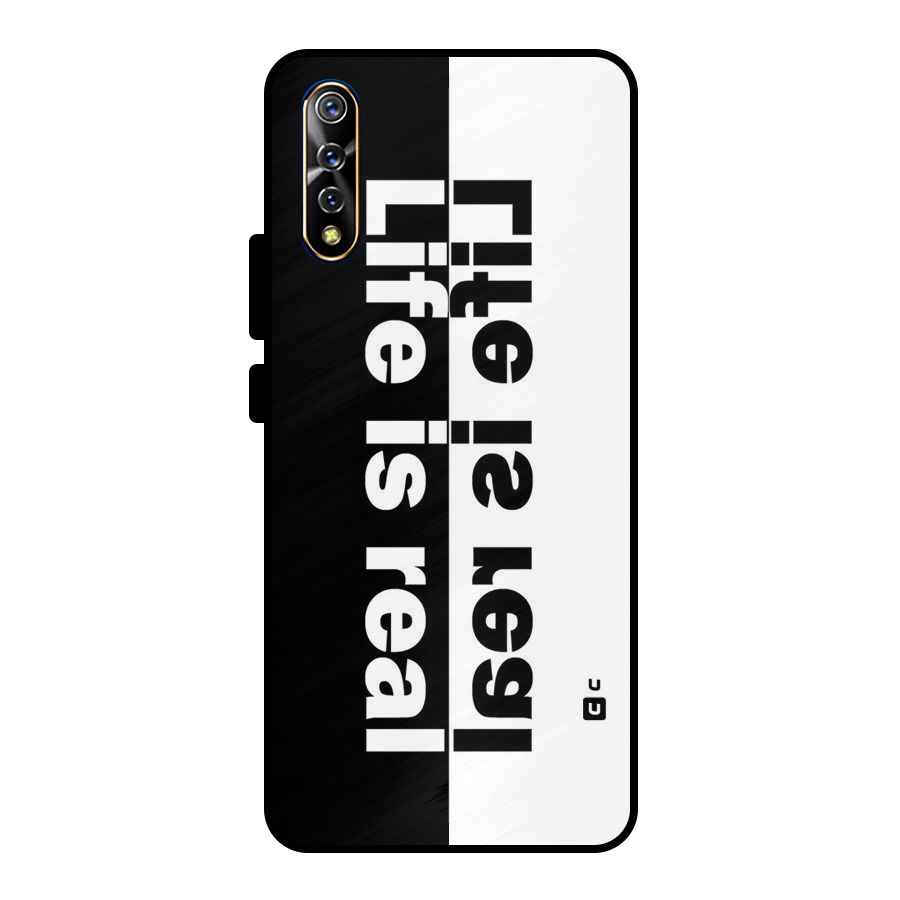 Life is Real Simple Metal Back Case for Vivo S1