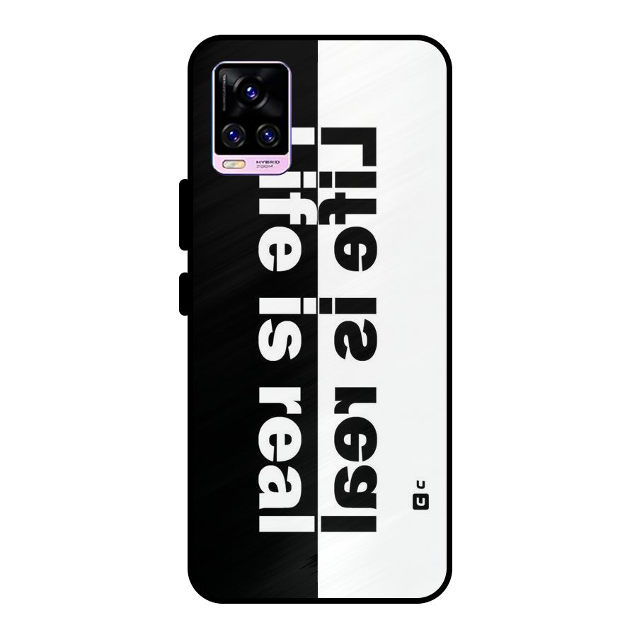 Life is Real Simple Metal Back Case for Vivo V20 Pro