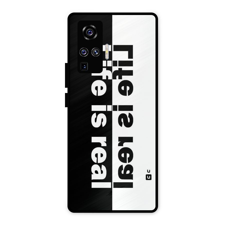 Life is Real Simple Metal Back Case for Vivo X50 Pro