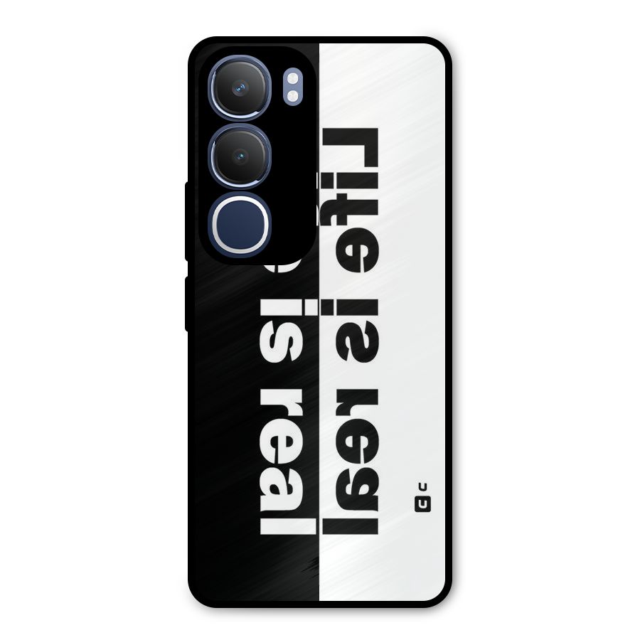 Life is Real Simple Metal Back Case for Vivo Y29