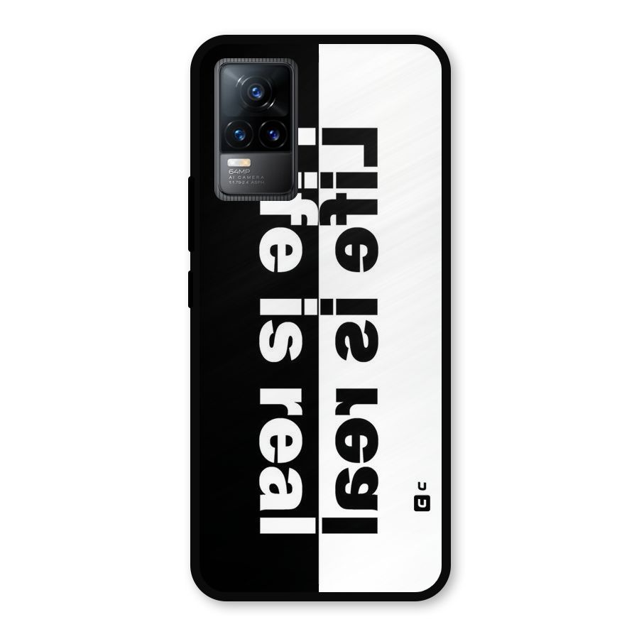Life is Real Simple Metal Back Case for Vivo Y73