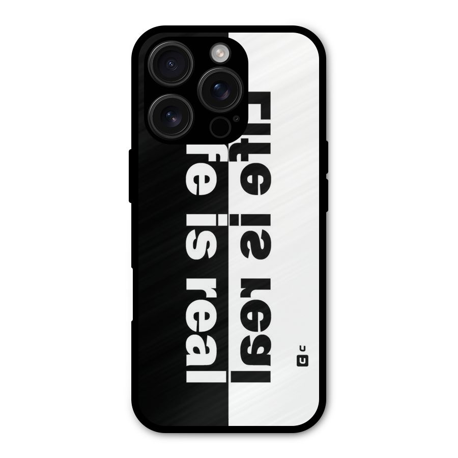 Life is Real Simple Metal Back Case for iPhone 16 Pro
