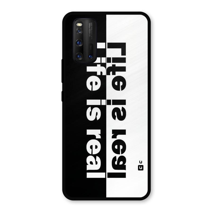Life is Real Simple Metal Back Case for iQOO 3