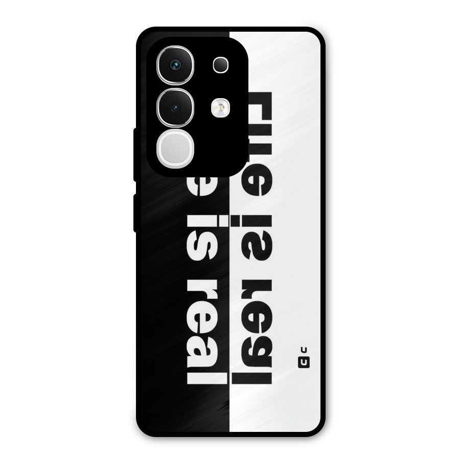 Life is Real Simple Metal Back Case for iQOO Z10x