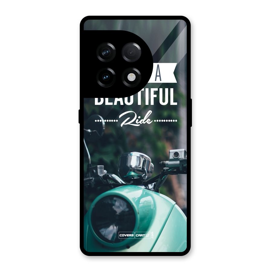 Life is a Beautiful Ride Glass Back Case for OnePlus 11R