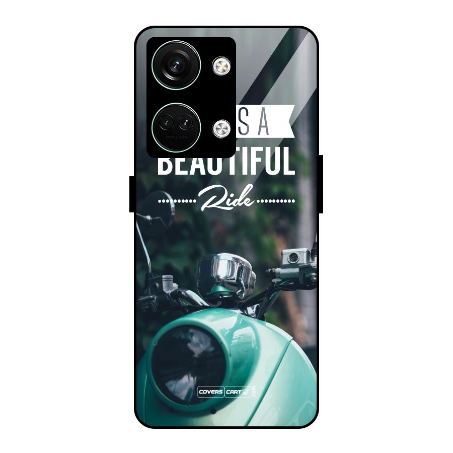 Life is a Beautiful Ride Glass Back Case for Oneplus Nord 3