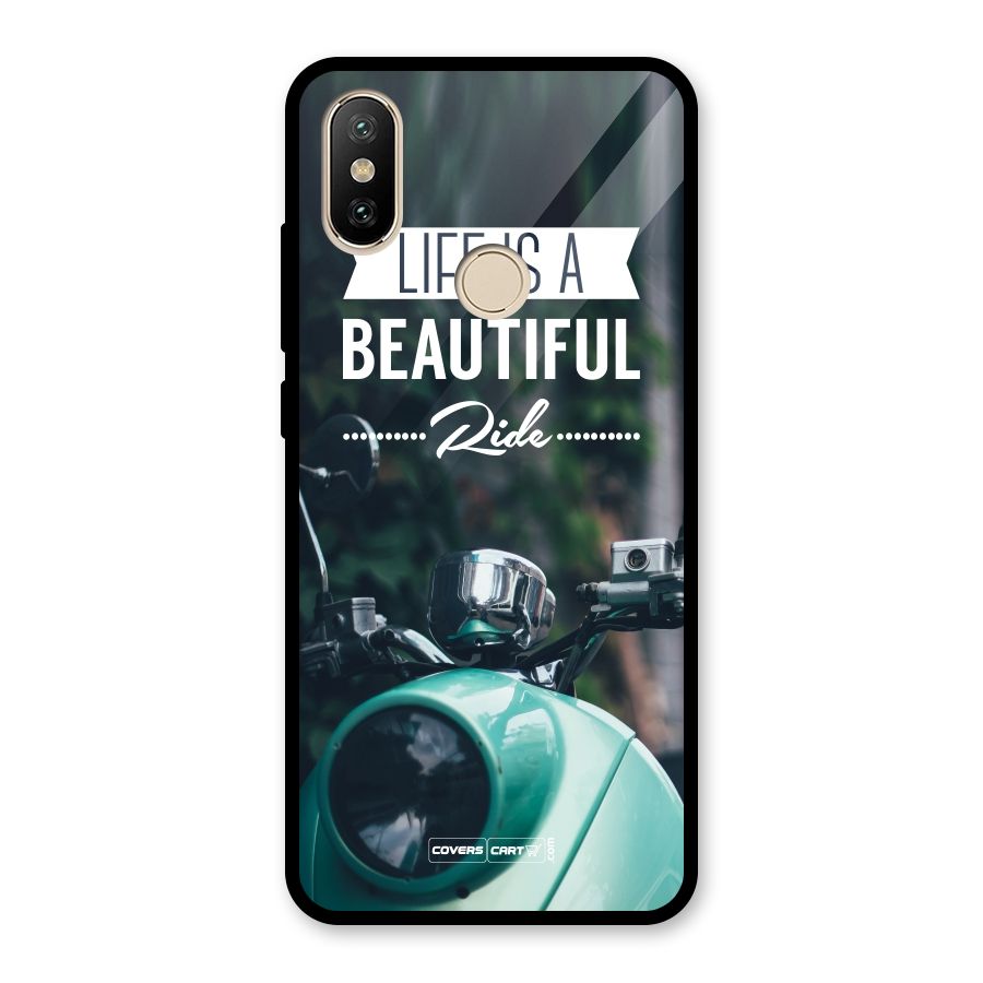 Life is a Beautiful Ride Glass Back Case for Redmi A2