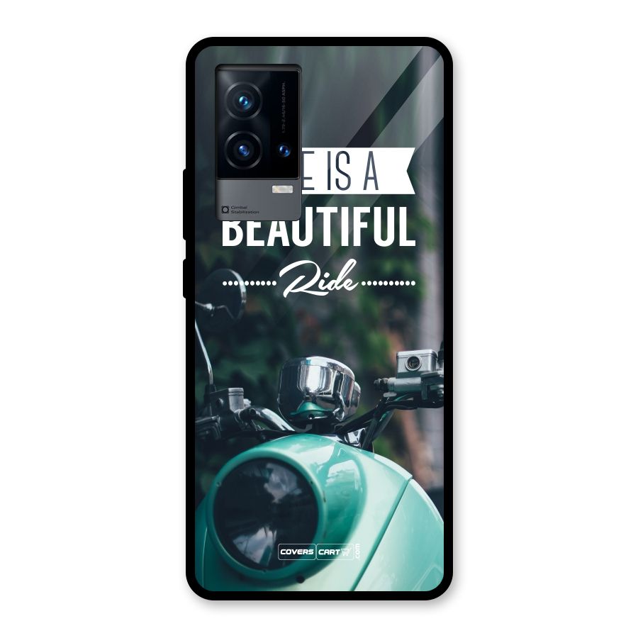 Life is a Beautiful Ride Glass Back Case for iQOO 9 5G